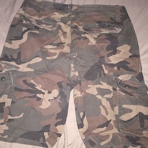 Camo cargo shorts